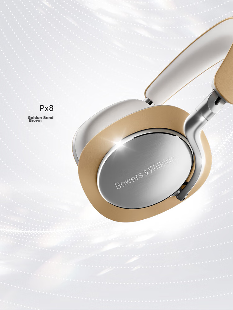 Baohuaweijian Px8 [Price Protection Double 11] Wireless HiFi Over-Ear Bluetooth Headphones, B&W Smart Active Noise Cancellation High-Fidelity Music Headset Gift S2, Sand Brow 3