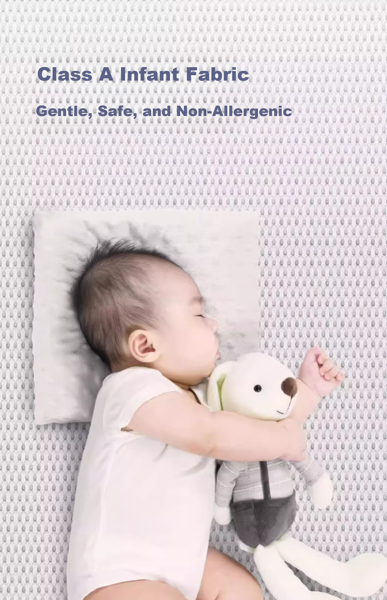 Boori Baby Washable Mattress Four Seasons Breathable Soft Pad Newborn 4D Mattress (with Oasis) 10