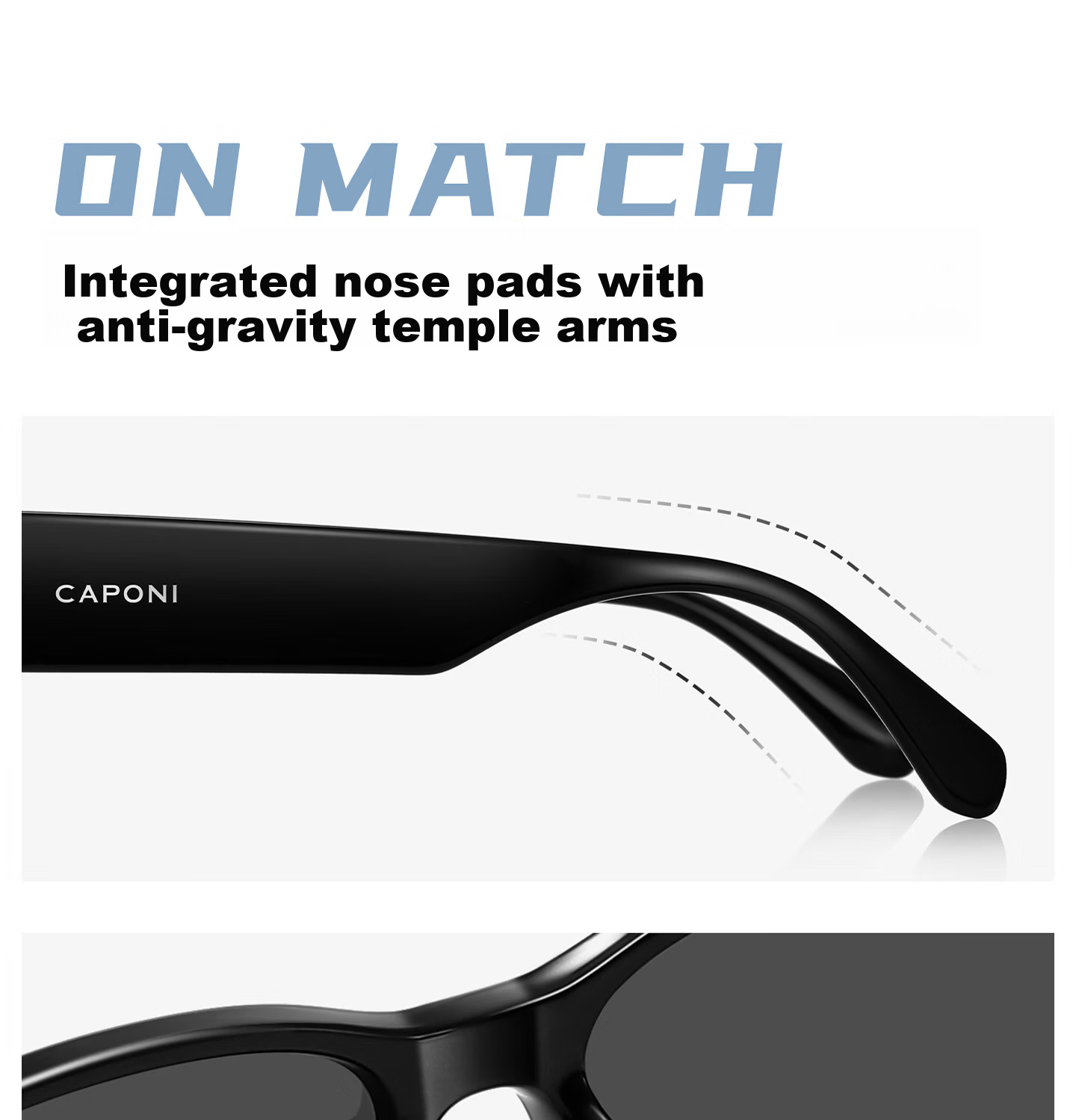 CAPONI Cat Eye Sunglasses for Women 2026 New UV400 Vintage Driving Sun Glasses UV Protection 17