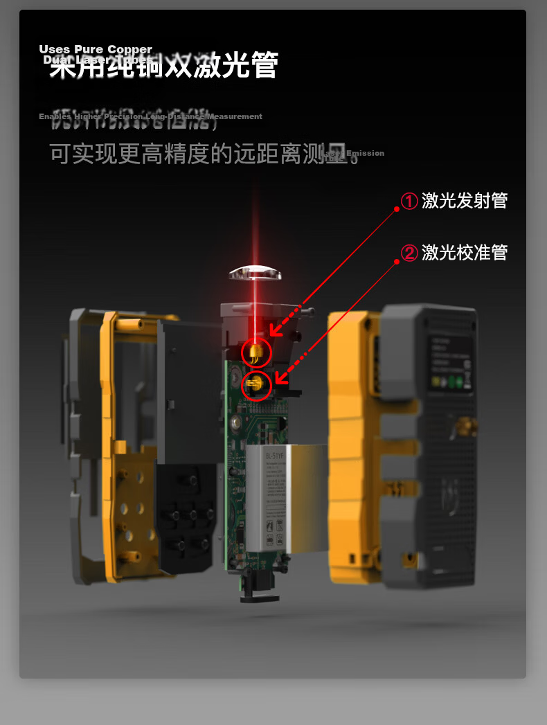 Shendawei Laser Distance Meter Infrared High-Precision Room Measuring Instrument Electronic Ruler SW-TG120pro 3