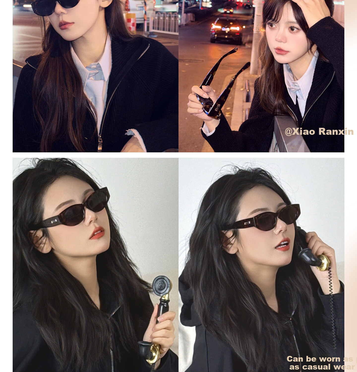 CAPONI Cat Eye Polarized Sunglasses for Women UV Protection Driving Glasses Slim Face Stylish 3