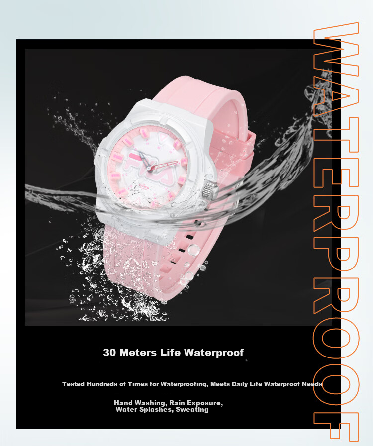 FILA Trendy Fashion Student Watch for High School and Middle School Boys and Girls Children's Sports Quartz Watch 6855-004 5