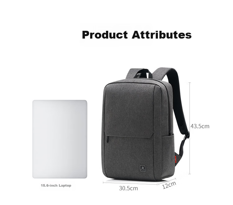 DICON AIBI Laptop Backpack Men's Business Commuter Lightweight 15.6-inch Notebook Travel Bag 13