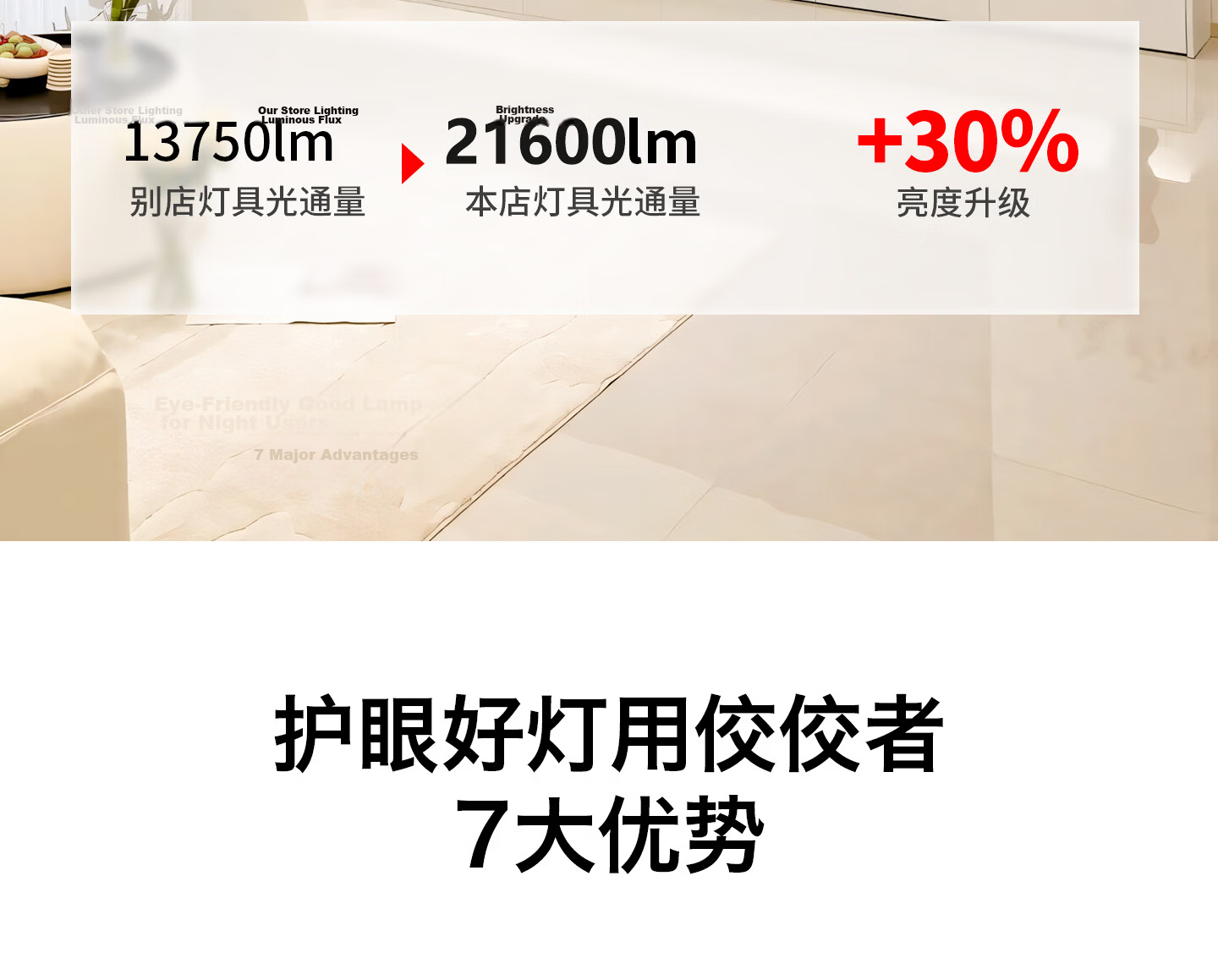 Jiaojiao Full Spectrum Eye Protection Ceiling Light LED Ultra-thin Minimalist Rectangular Living Room 110cm 180W Stepless Dimming 2