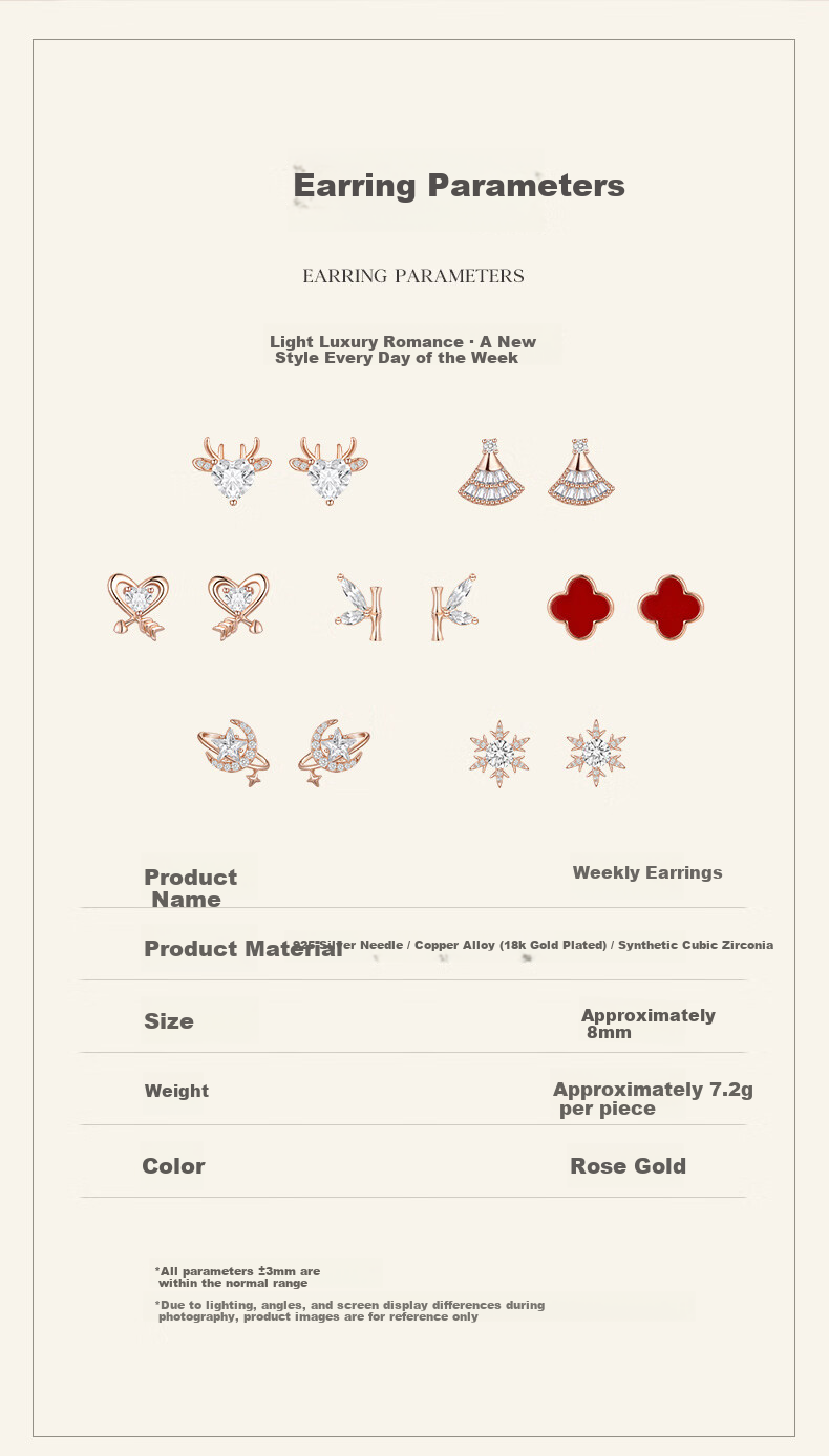 Burberry Luxury Weekly Stud Earrings for Women 2026 New Niche High-End Birthday Gift for Girlfriend Wife 12