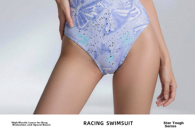 ANTA Women's One-Piece Triangle Professional Swimwear Slimming Chlorine-Resistant Spa Racing Swimsuit 20