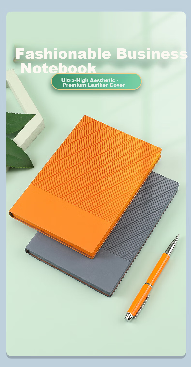 Zhongjian Stationery A5 Notebook Fashion Simple Thickened Student Customizable Orange 3