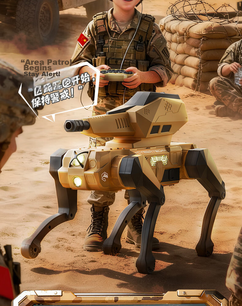 Dimoarch Kids Toy 3-8-12 Years Boys Robot Dog Special Ops Wolf Smart AI Programming Birthday Gift Remote Control Car 11
