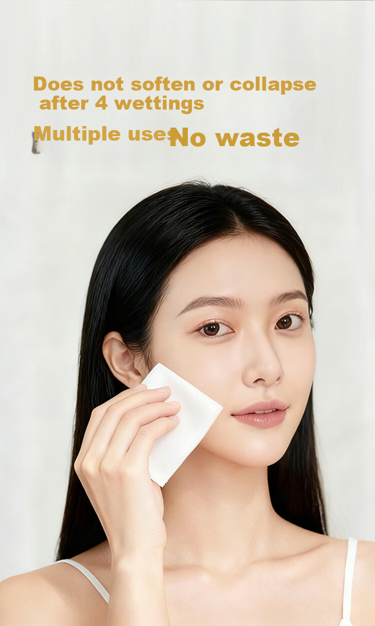 JD Jingzao Gold Label 100% Pure Cotton Medical Grade Disposable Facial Cleansing Soft Towels 85 Sheets x 12 Packs 15