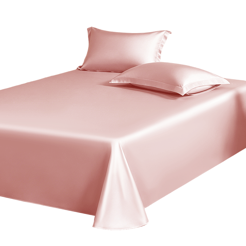 Fuanna Cotton Summer Bed Sheet 60s Long-Staple Cotton Sateen Bedspread Cover for Single Double 1.5m x 2m Bed