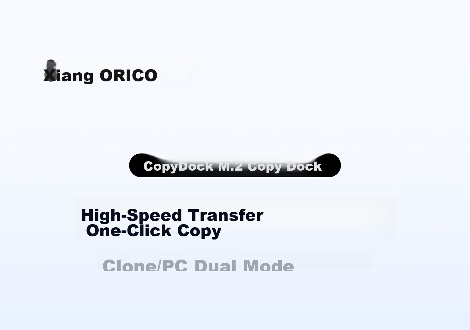 ORICO M.2 NVMe/SATA Dual-Protocol Hard Drive Docking Station for Laptop SATA SSD Enclosure 10Gbps Copying Hard Drive Cage 1