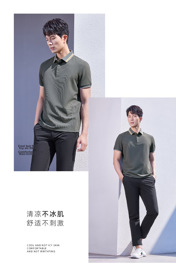 Laxdn Polo Shirt Summer New Casual Fashion Color-Block Collar Short Sleeve Top Navy Blue 3XL 13