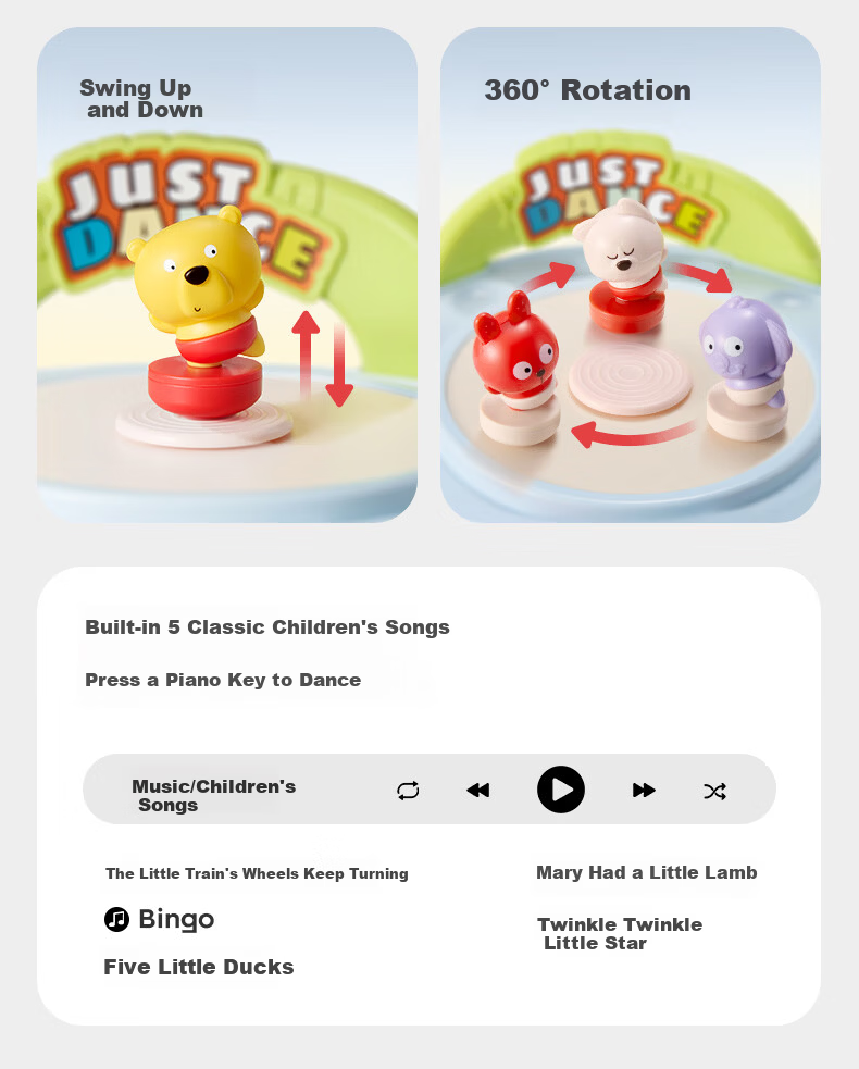 Babycare Early Education Music Toy Animal Symphony Baby Educational Enlightenment Exercise Children's Children's Day Gift for Boys and Girls 1