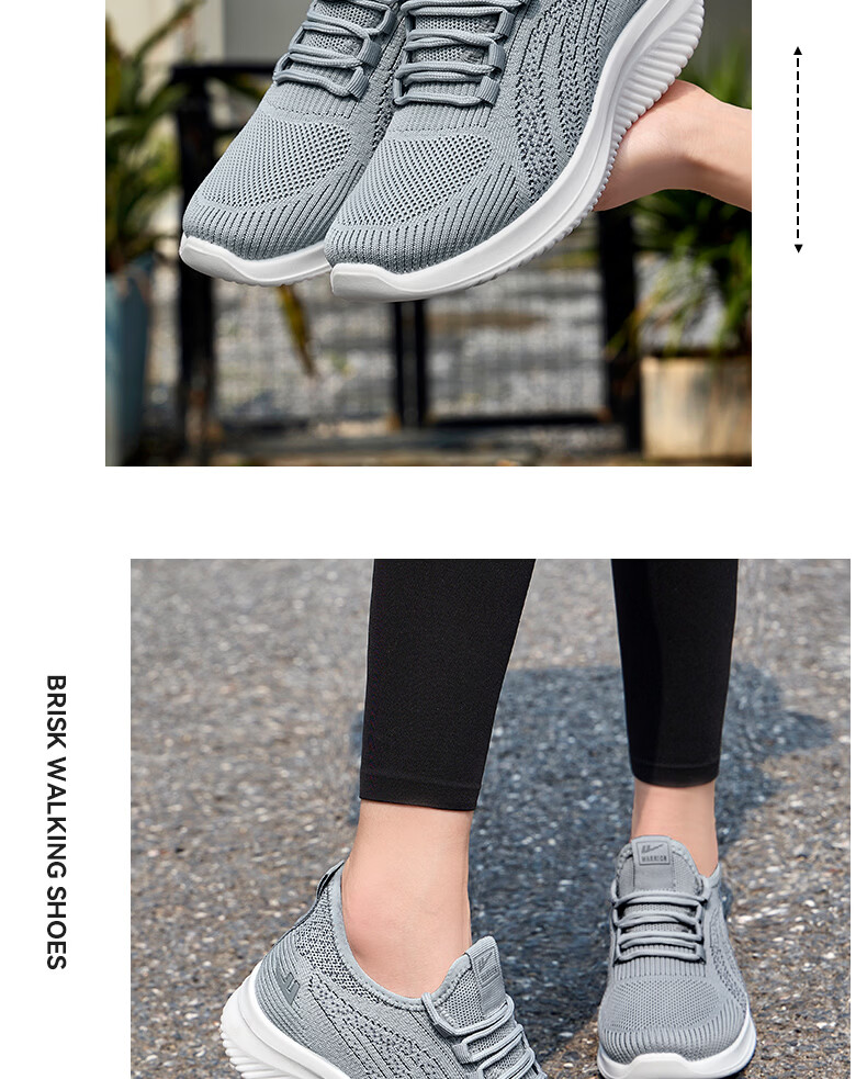 Warrior Elderly Women's Shoes Summer Mom Shoes Slip-On Soft Sole Middle-Aged and Elderly Sports Shoes Women 2122 Pink Size 38 24