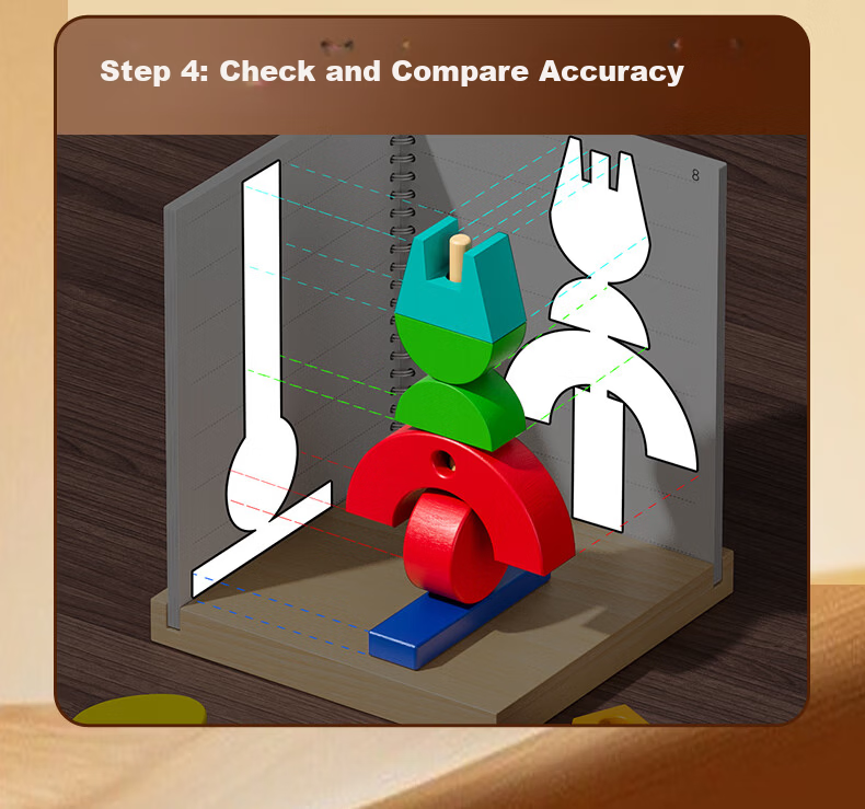 Genius Path 3D Holographic Projection Logic Brain Thinking Training Blocks for Ages 0-3 - Children's Day Educational Toy 7