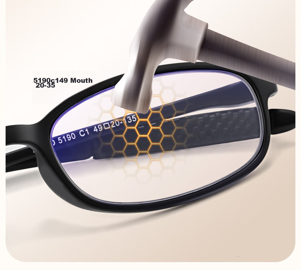ZIPPO USA Anti-Blue Light Reading Glasses Ultra-Light Imported TR Material HD Genuine Portable Eyewear 5190 Black 300 Degree 10