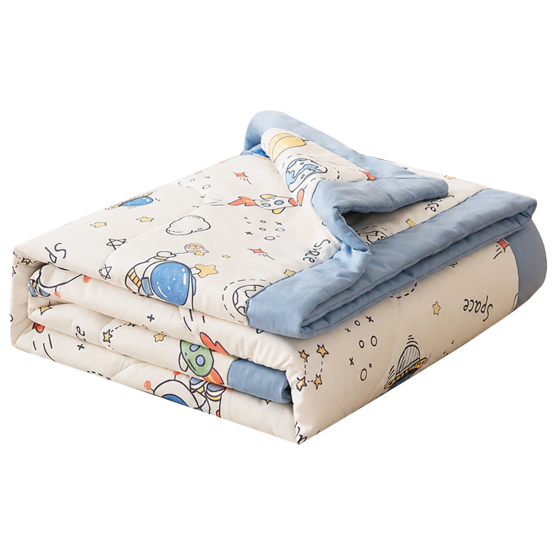 MUJI A-Class 100% Xinjiang Cotton Summer Quilt, All-Cotton Inner and Outer, Lightweight Air-Conditioned Blanket, 150x200cm