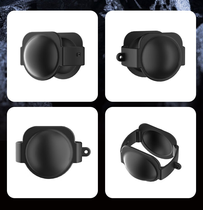 Sihuan Ke Silicone Protective Case for Insta360 One X5 Action Camera Lens Screen Cover Accessory Black Anti-Scratch Drop Protection 3