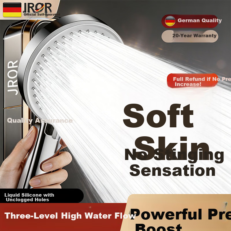 JROR Seiko High-Pressure Shower Head Handheld Shower Sprayer for Bathroom with Strong Water Flow