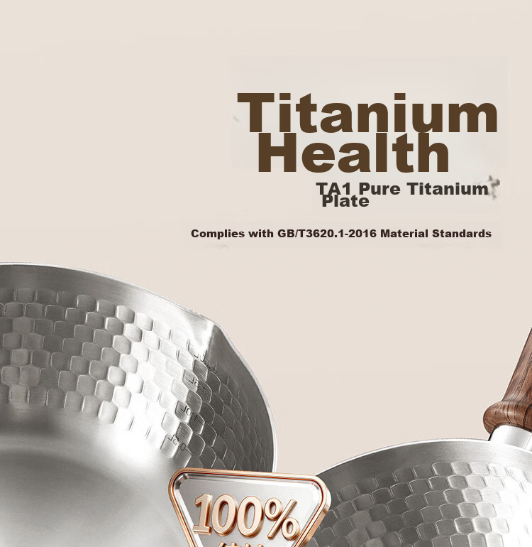 Carrot Pure Titanium Baby Milk Pot Non-Coated Yukihira Pot Infant Small Milk Pot Soup Pot Instant Noodle Pot Integrated 22cm 9