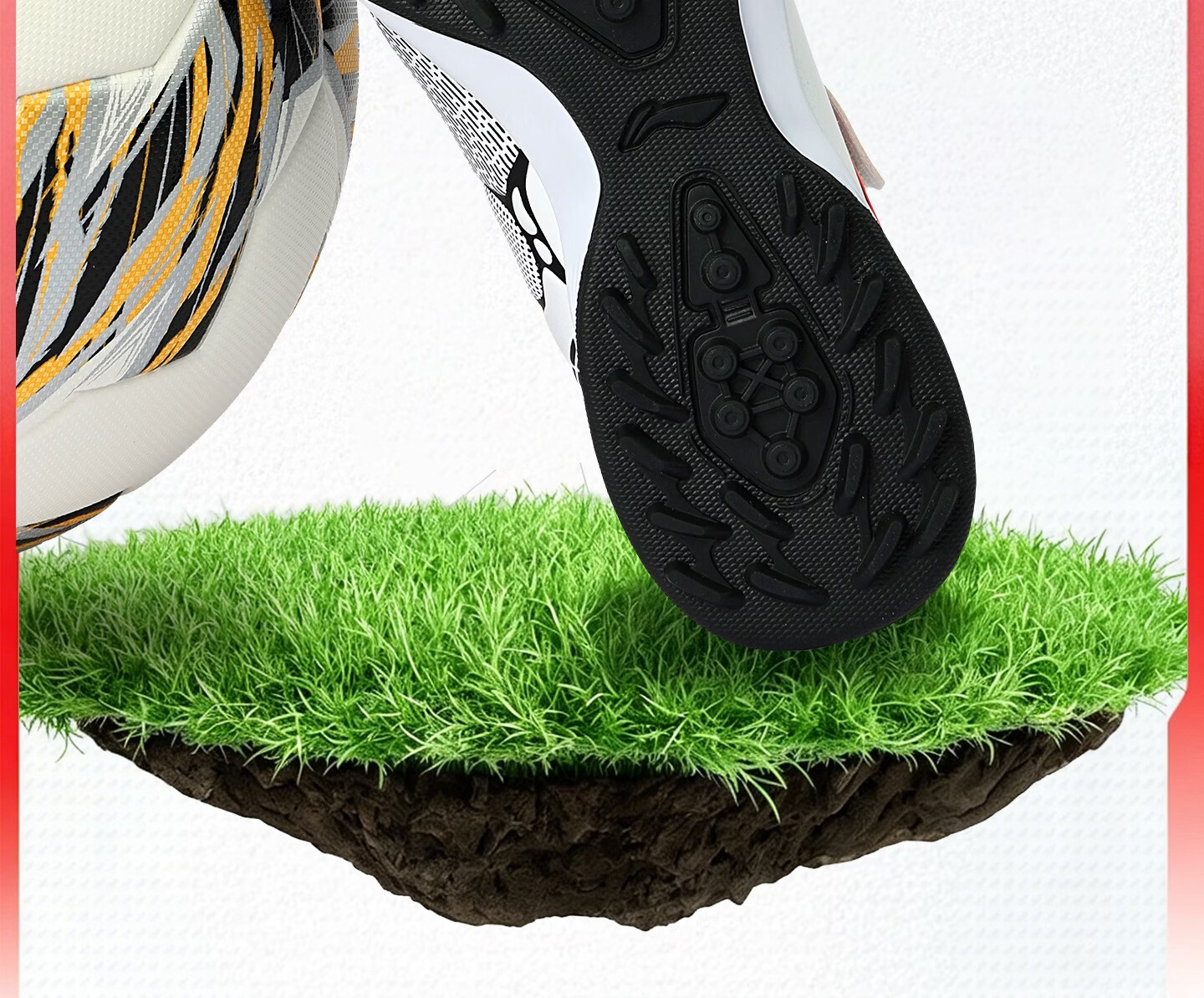Li-Ning Kids Soccer Shoes Studded TF Slip-On Youth Professional Training Anti-Slip Durable Football Shoes Size 37 15