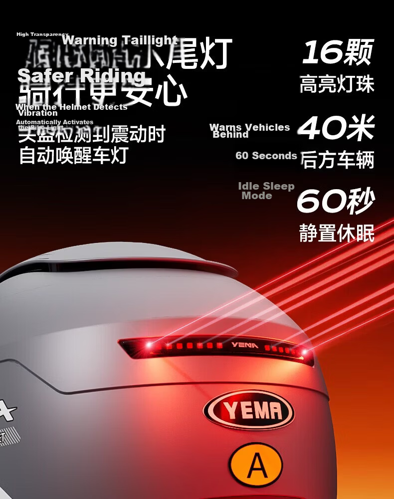YEMA 3C Certified Electric Motorcycle Helmet Unisex Summer Sun Protection Breathable Skylight Half Helmet Four Seasons Dual Lens Electric Scooter Safety Helmet 370S Khaki White 8