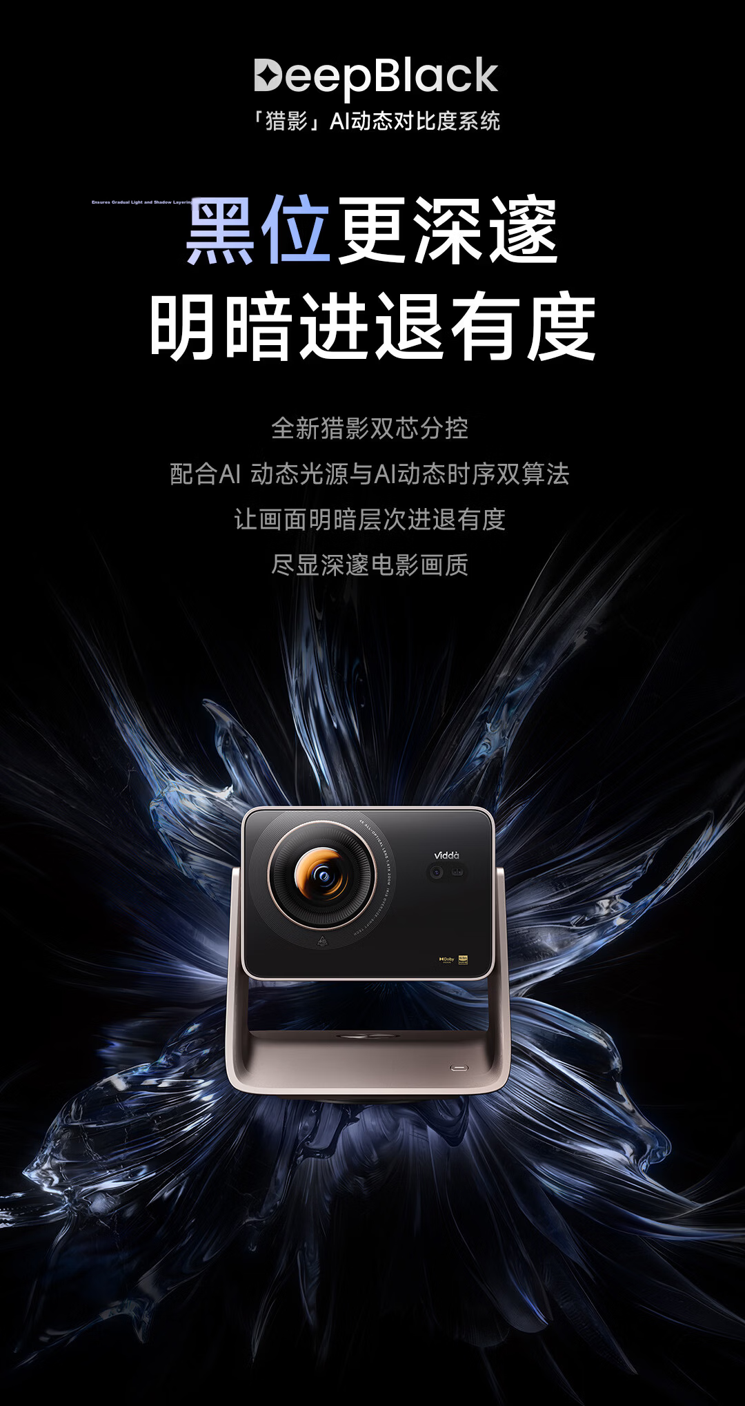 Vidda C5 ProMax Hisense 4K Ultra HD Zoom Shift Three-Color Laser Projector 7-Level Variable Aperture Home Theater Projector C3 Pro Upgrade National Subsidy 21