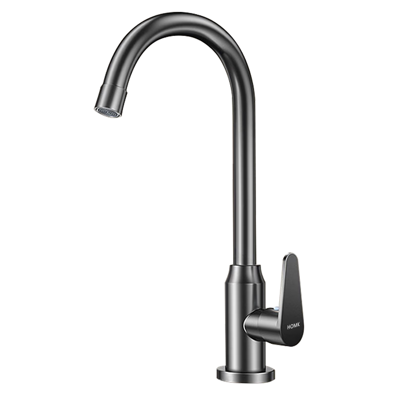 HOMK Seiko Single Cold Kitchen Faucet Stainless Steel Household Kitchen Sink Faucet