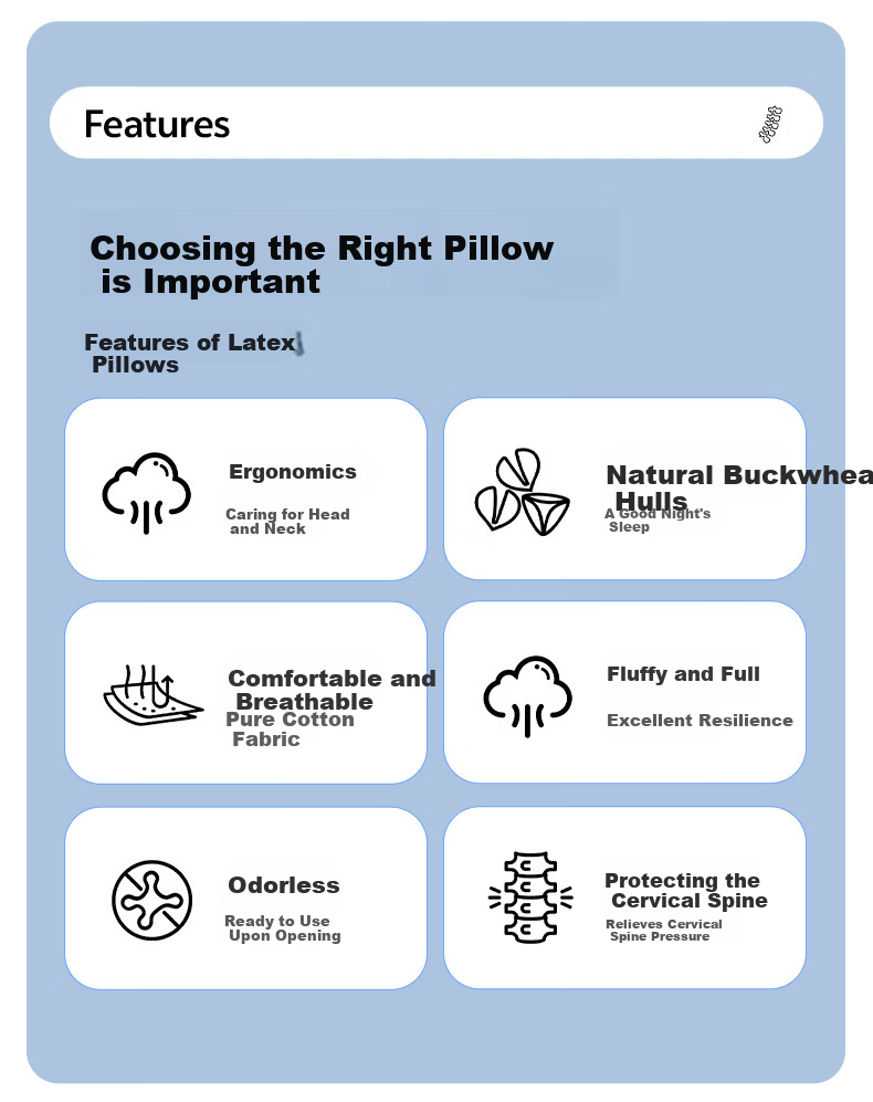 Yu Zhaolin Buckwheat Pillow Neck Support Cervical Spine Deep Sleep Adult Orthopedic Cotton Side Sleep Pillow Core 4