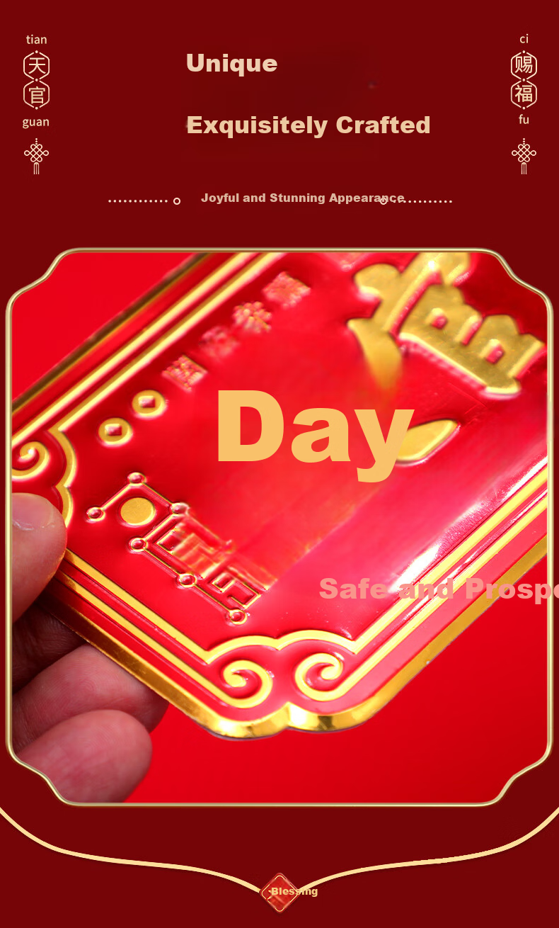 Marriage Blessing Door Couplets Feng Shui Door Hanging Plaque for Housewarming and Neighbor Door Solution 4