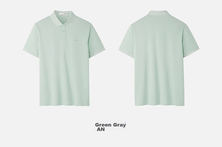 HLAHLA Men's Short Sleeve Polo Shirt Mountain Series Moisture-Wicking Quick-Dry Summer Tee 17
