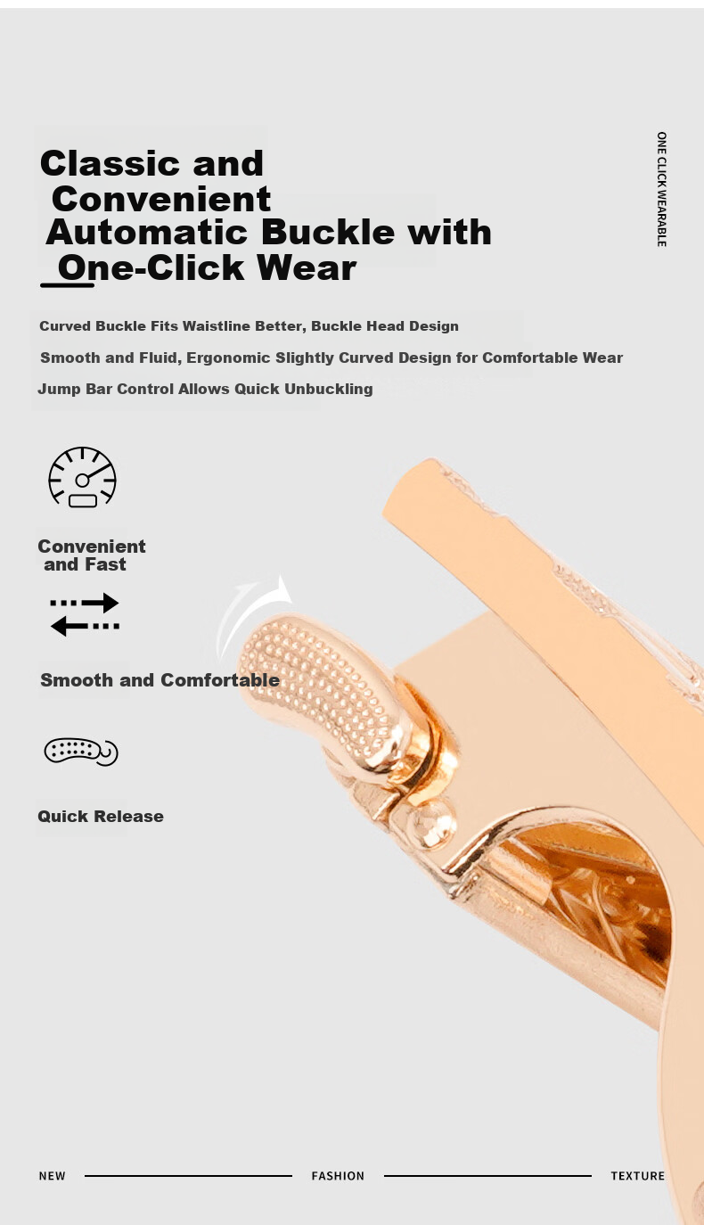 CARTELO Men's Genuine Leather Automatic Buckle Business Casual Belt Birthday Gift for Boyfriend Husband Dad Elders 4