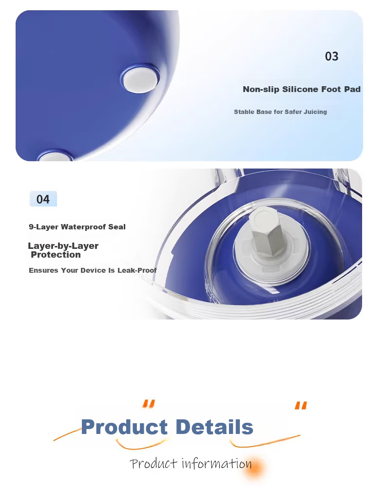 Meizhikou Juicer Automatic Pulp Separation Electric Portable Juice Extractor Household Fresh Juice Maker with Self-Cleaning Function 25
