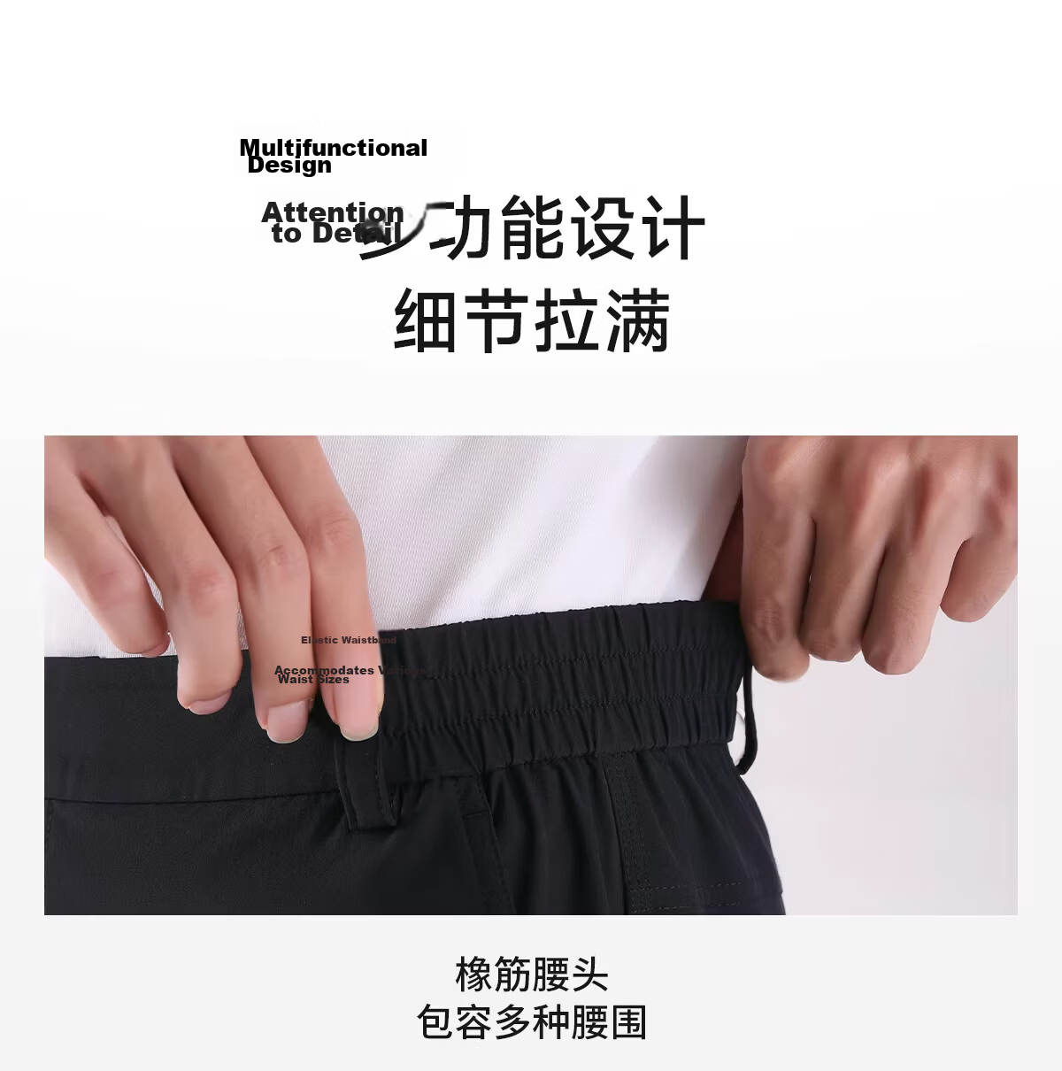 CAMEL Outdoor Quick-Dry Pants Men 26 Spring Summer Woven Cool Breathable Moisture-Wicking High UV Protection Hiking Mountaineering Long Pants Women 9042 15