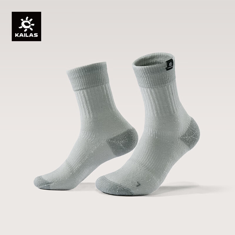 KAILAS Kailas Women's Mid-Calf Snow Hiking Socks KH2601201 Light Gray M