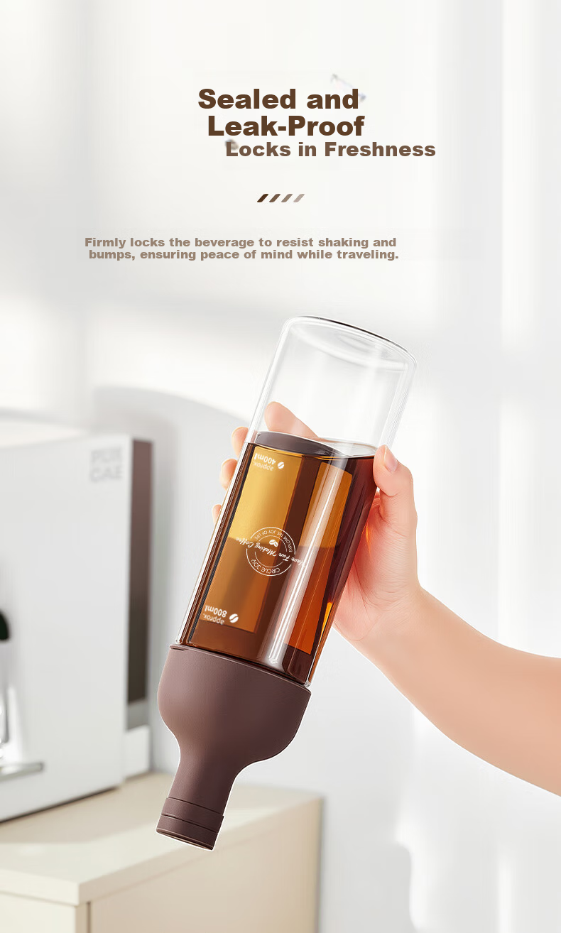 Circle Joy Cold Brew Coffee Cup Portable Home Travel Cold Brew Bottle Cold Brew Cup Water Cup American Cold Brew Pot 1000ml 5