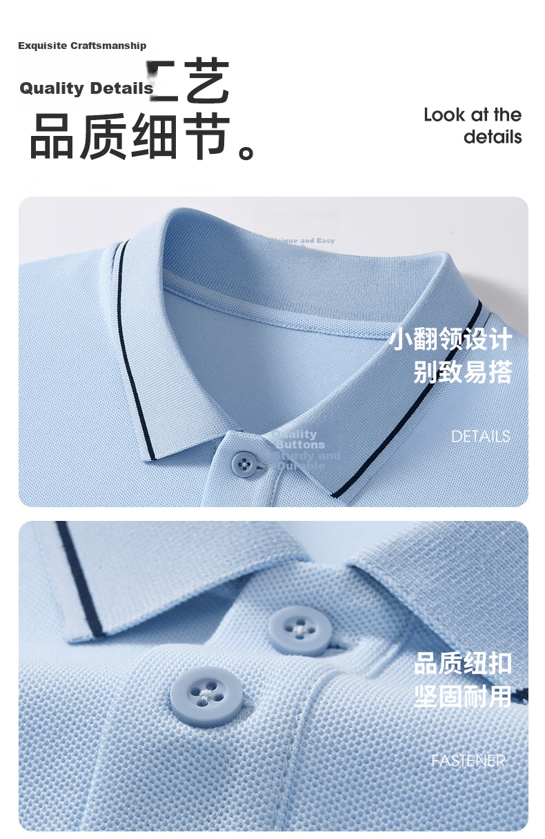 JEEP SPIRIT Men's Short Sleeve Polo Shirt Summer New Loose Casual Business Leisure Men's Collared T-Shirt 15