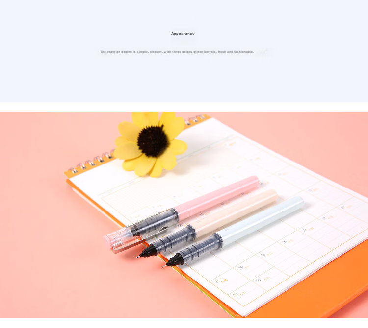 M&G 0.5mm Black Gel Pen Needle Tip Signature Pen Nude Control Series ARP41802A 6-Pack 3