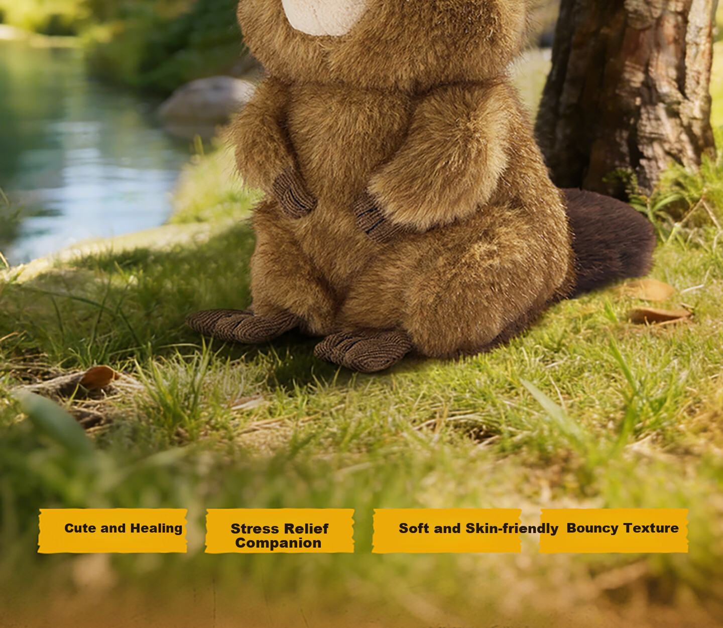 MINISO Disney Pixar Beaver Transformation Plan No.8 Smiling Beaver Plush Toy Doll Birthday Gift 2