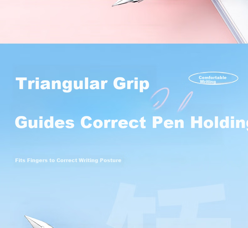 AIHAO New Year Gift Dual-Use EF Nib Fountain Pen for 3rd-6th Grade Students with Replaceable Ink Cartridges Children's Calligraphy Pen Set Green 1 Pen + 8 Ink Cartridges MS0318 3