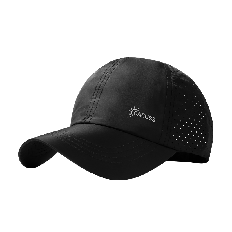 CACUSS Summer Breathable Mesh Baseball Cap for Women Outdoor Lightweight Sun Hat Fashionable Black
