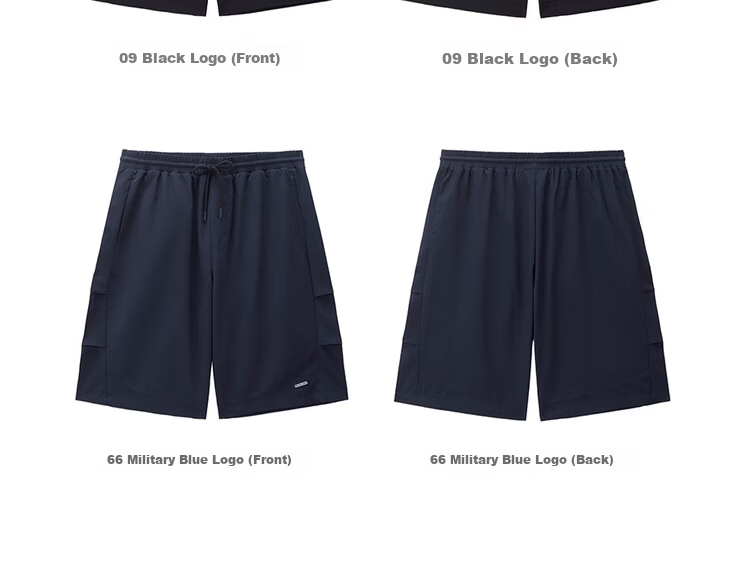 Giordano Men's Shorts 2026 Summer New Four-Way Stretch Pleated Elastic Waist Sports Pants 13106216 18