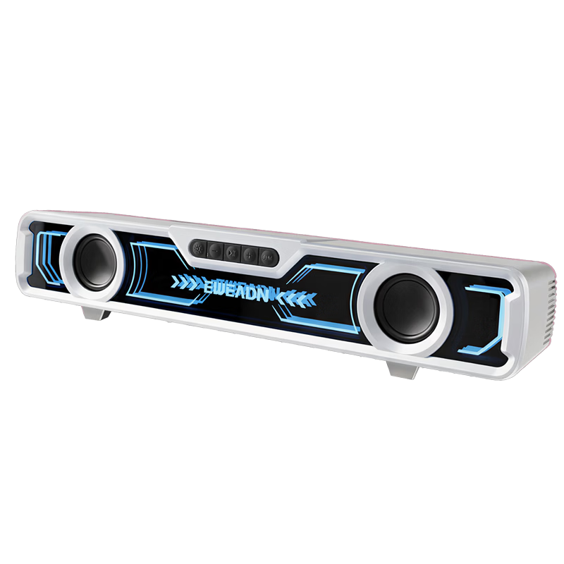 EWEADN VX30 Gaming Speaker Bluetooth Computer Desktop Speaker 7.1 Surround Sound Wired Home Desktop Subwoofer with Built-in Microphone
