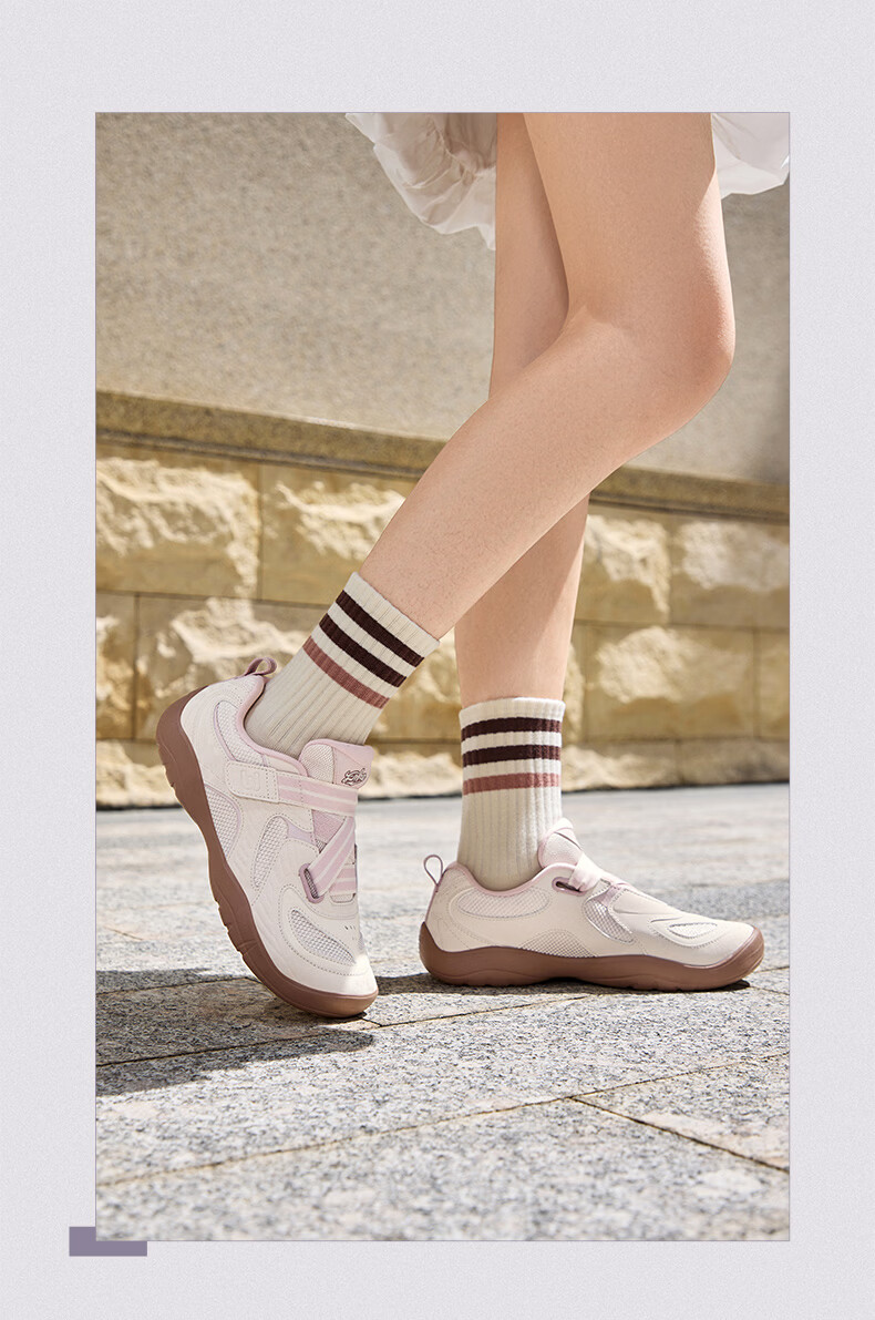 ERKE Women's Summer 2026 New Leather Mesh Breathable Casual Thin Sole Ballet Sneakers Sports Shoes | Xingmang 10