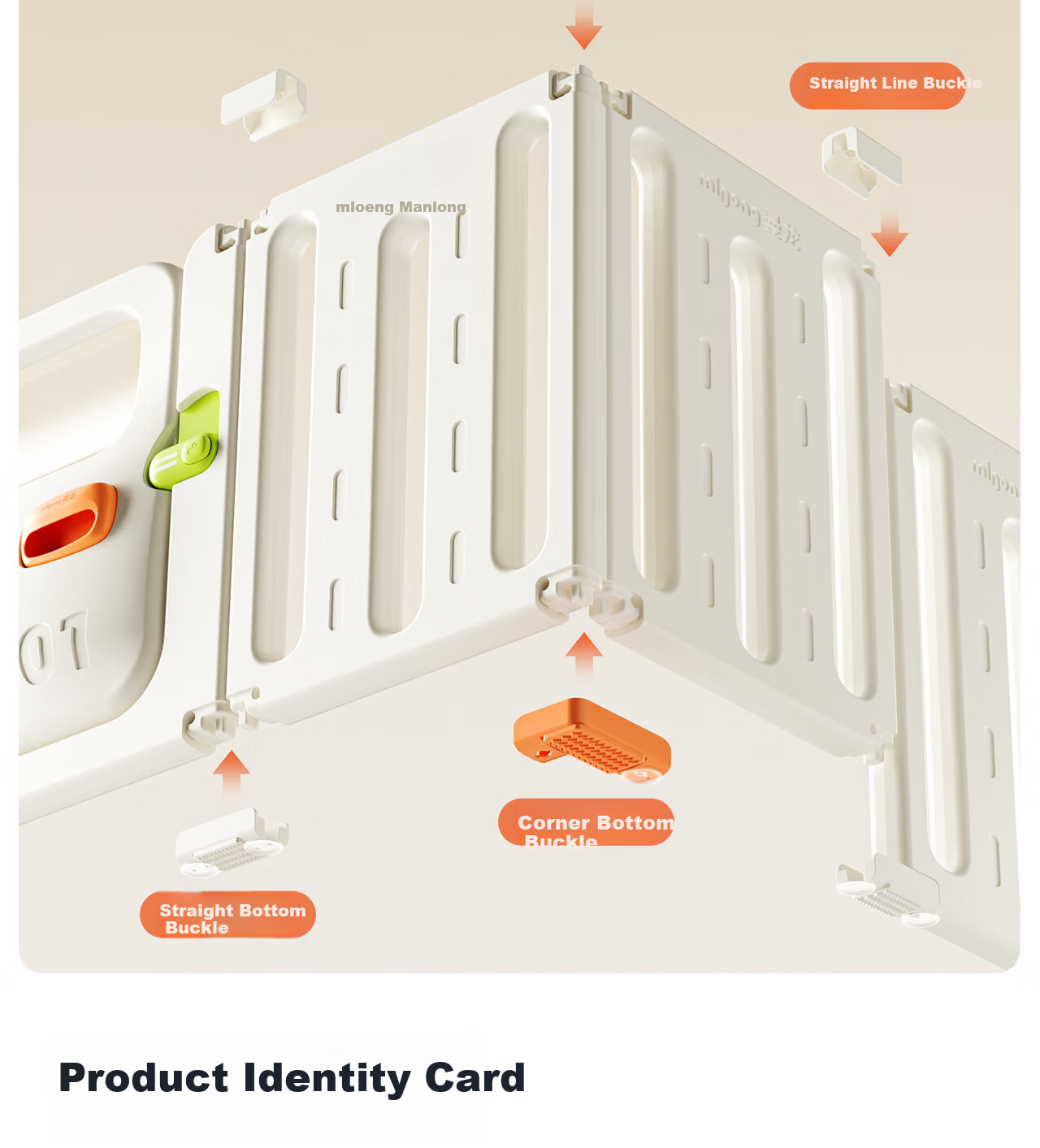 Manlong Dream Car Fence Baby Safety Gate Home Living Room Crawling Mat Floor Walker Guardrail 10+2 25