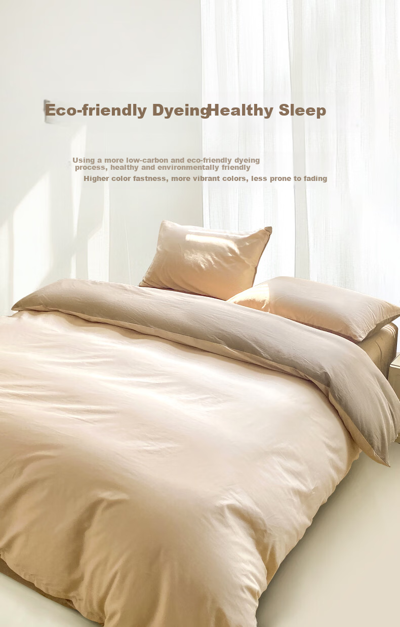 CROWN Pure Cotton Duvet Cover Single 150x200cm Class A Full Cotton Student Dormitory Single 1.5m x 2m Bed Sheet Quilt Cover 4