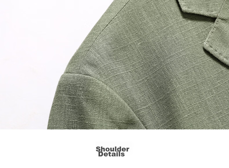 Shanshan [Natural Linen] Men's Spring Summer Thin Business Casual Blazer New Single Suit Jacket 23