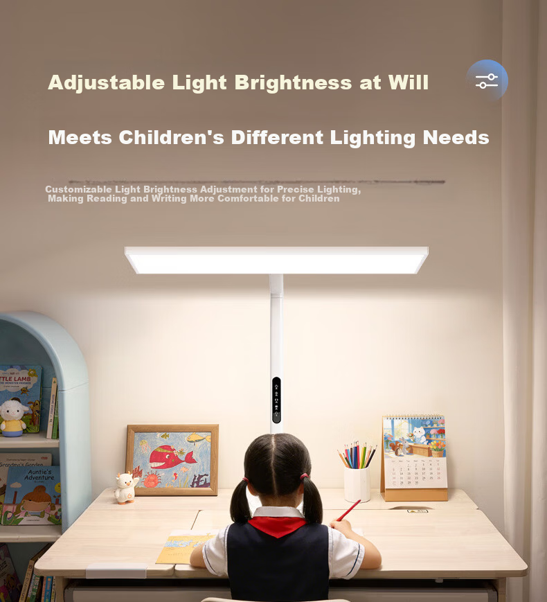 Coolfire Eye Protection Desk Lamp Student Study Lamp Large Desk Lamp Blue Light Blocking Children's Writing Study Table Lamp 12