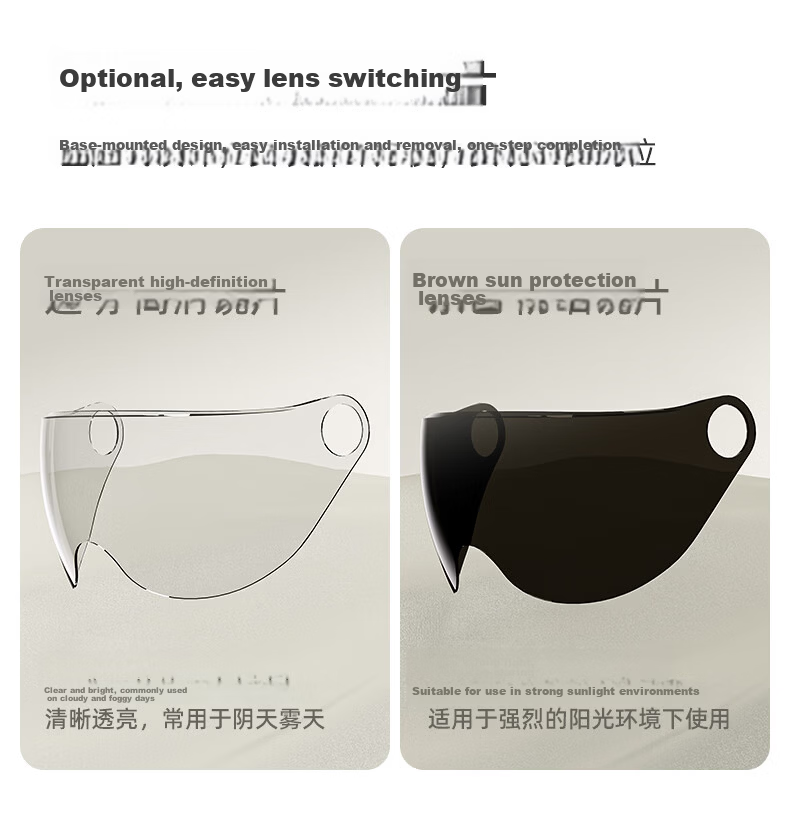 YUANBANG Helmet Electric Vehicle 3C Certified New National Standard Class A Electric Motorcycle Half Helmet Unisex Summer Breathable Safety Helmet Four Seasons Universal Off-White with Ventilation Len 5