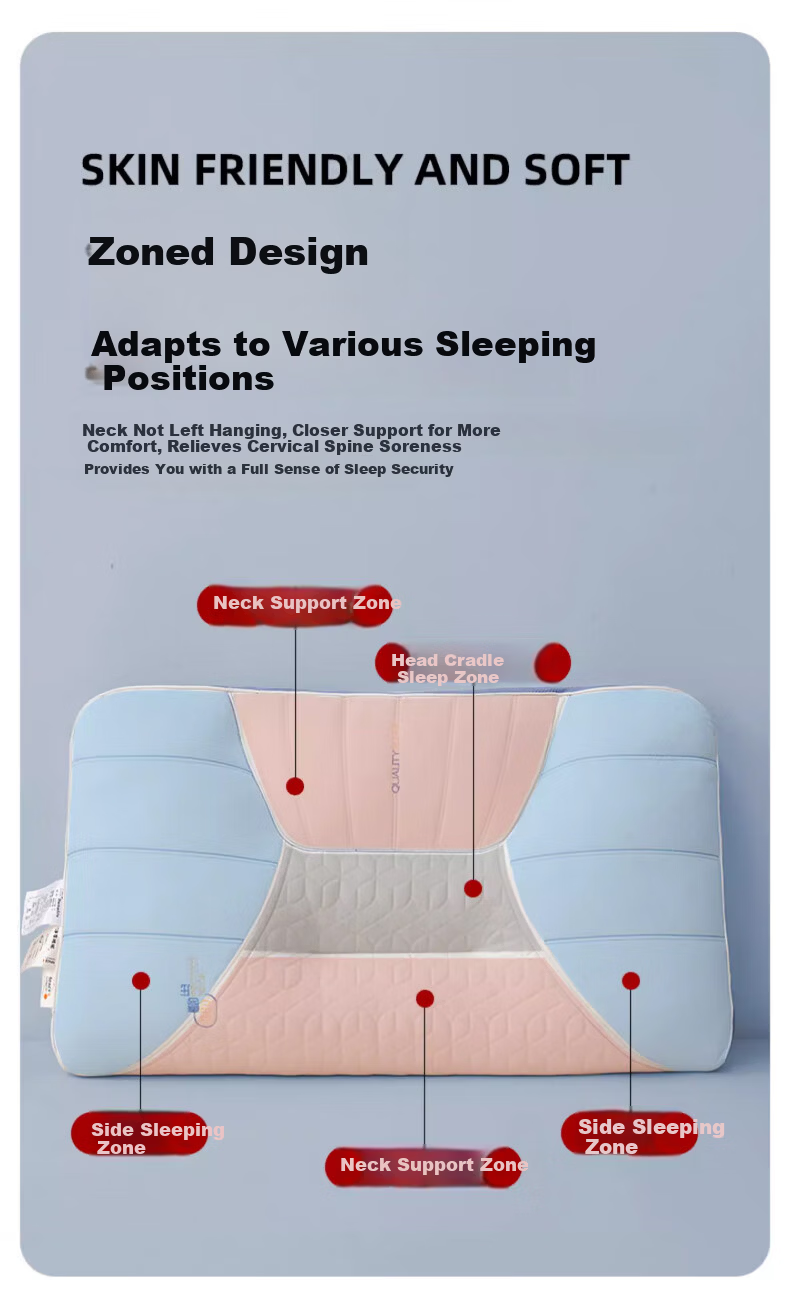 Hodo Natural Latex Pillow Core Neck Support Pillow Adult Pair Cervical Pillow Core 40*60cm 4